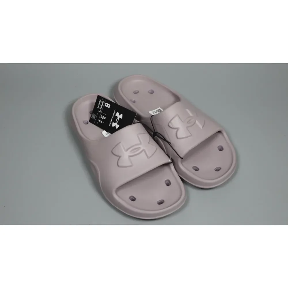 Under Armour Men Locker V Slide Sandals Gray Dawn Sport Slides Shoes Size 8